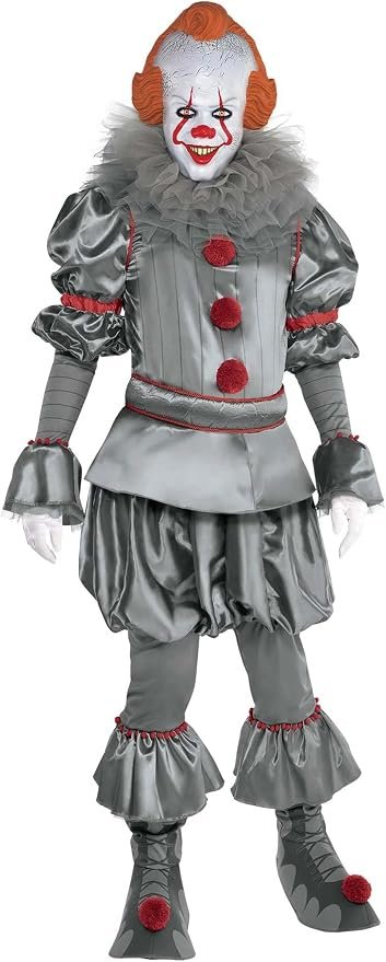 Men's Pennywise Clown Costume, IT Horror Character