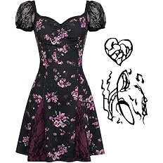 Roocnie Nikki Obsession Cosplay Costume Dress with Temporary Tattoos