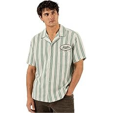 Obsession Bear Bailey Cosplay Work Shirt, Cream and Green Striped